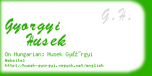 gyorgyi husek business card